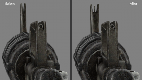 Flared Assault Carbine front sight 
