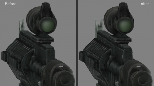 Flared Marksman Carbine front sight 